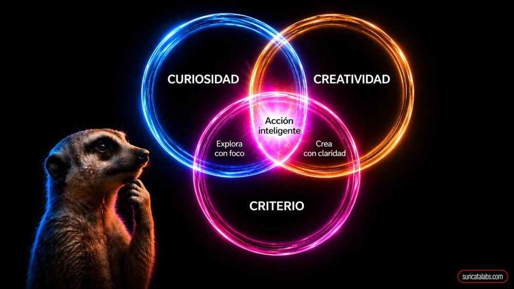 C³: Curiosidad × Creatividad × Criterio → Acción inteligente