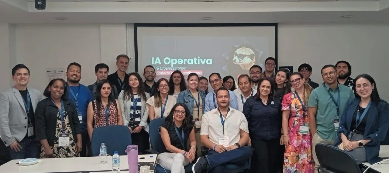 Group photo at the close of the Operational AI for ESOs workshop at the 15th PRODEM, Santo Domingo 2026