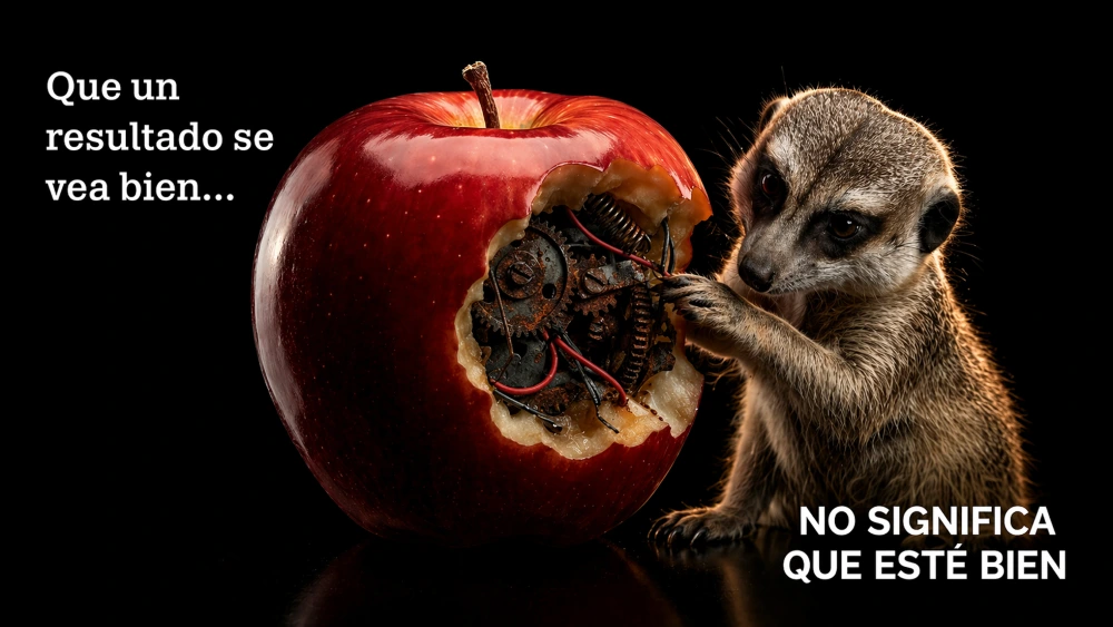 Que un resultado se vea bien no significa que esté bien